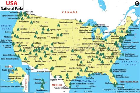 Best National Parks In Usa Map - Map Of Continents And Oceans