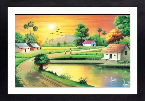 Village Painting Images