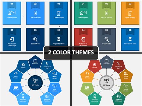 ICT Tools PowerPoint and Google Slides Template - PPT Slides