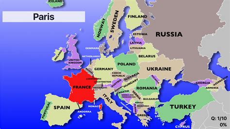 Blank Europe Map Quiz Printable - Printable Maps