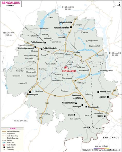 District Map of Bangalore