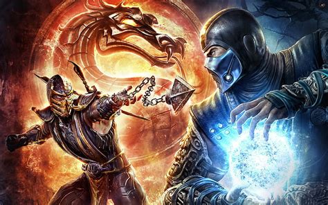 1366x768px | free download | HD wallpaper: Scorpions vs Sub Zero Mortal ...