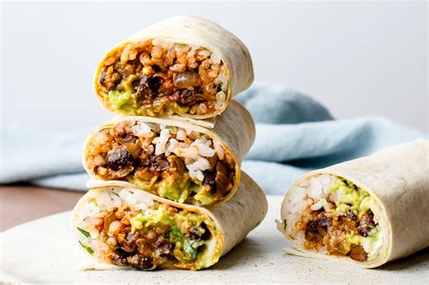 Vegetarian Bean and Rice Burrito Recipe