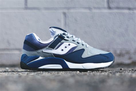 Saucony Grid 9000 Navy/Grey | HYPEBEAST