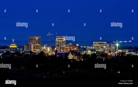 Beautiful Skyline of Boise Idaho Stock Photo - Alamy