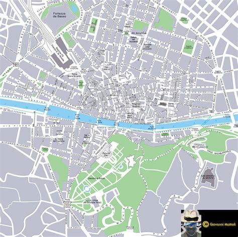 Large Florence Maps for Free Download and Print | High-Resolution and ...