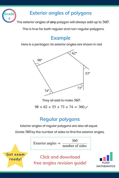 Interior And Exterior Angles Of Polygons Worksheets