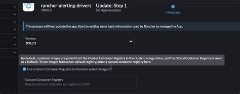 We don't use cluster level registry for deploying Rancher helm charts ...