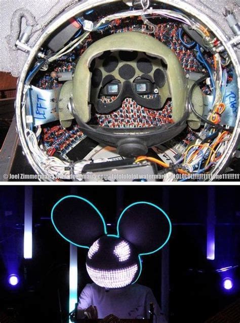 Here's what the inside of Deadmau5 helmet looks like!