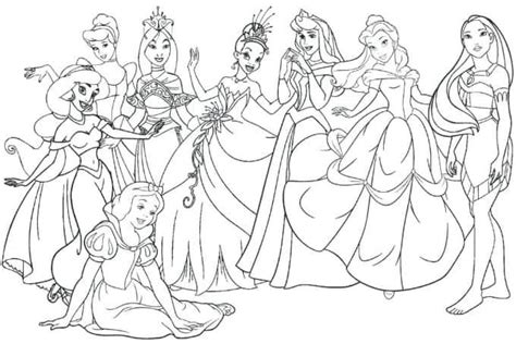 Printable Disney Princess Clipart Black And White - diana-and-nathan