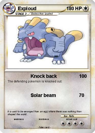 Pokémon Exploud 21 21 - Knock back - My Pokemon Card