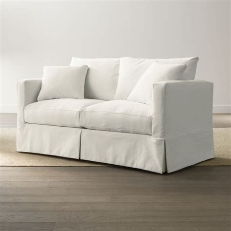 Slipcover Only for Willow Full Sleeper Sofa Deso: Snow | Crate and Barrel