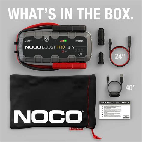 NOCO GB150 Boost Pro Booster Pack/Jump Starter, Lithium-ion, 3000-Amp ...