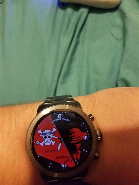 Got a smartwatch today, made this face for lt. : OnePiece