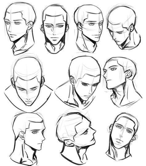 Pin by Camille YU on [M] Drawing expressions | Face drawing reference ...