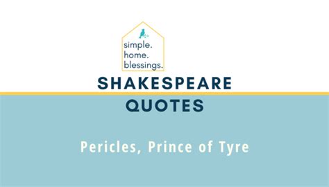 Shakespeare Quotes – Pericles, Prince of Tyre – shop ...