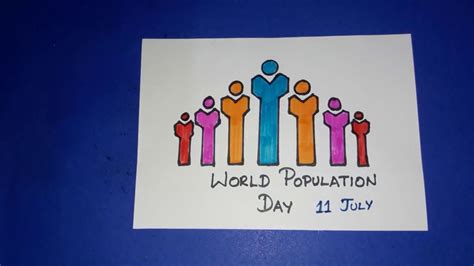 World Population Day Drawing