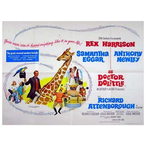 "Doctor Dolittle" 1967 Poster For Sale at 1stDibs | dr dolittle 1967 ...