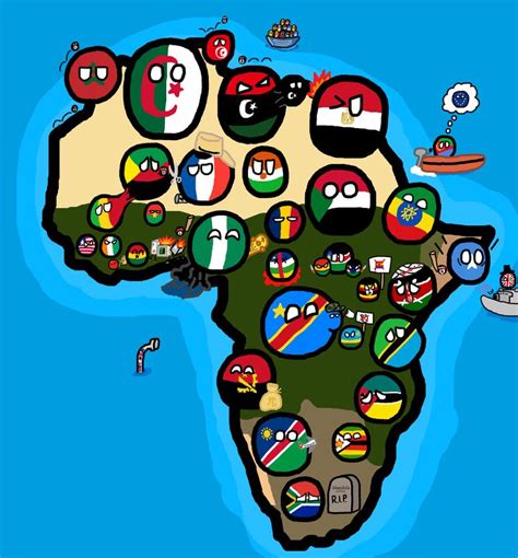 map of Africa "the Continent" by offensive noises#polandball # ...