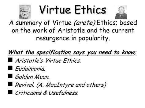 Virtue Ethics show