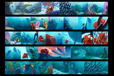 Finding Nemo | Color script, Disney concept art, Disney art