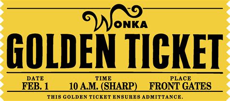 Willy Wonka Golden Ticket Logo Vector - (.Ai .PNG .SVG .EPS Free Download)