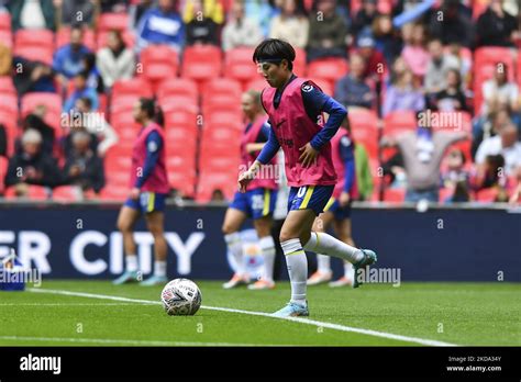 Ji So-yun of Chelsea warming up before the Women's FA Cup Final between ...