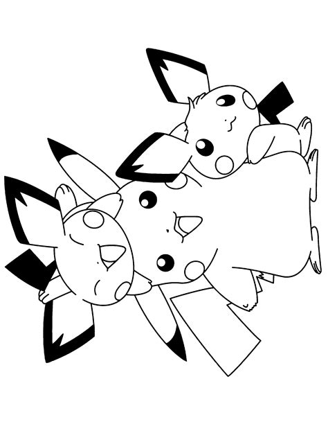 Pokemon Pichu Coloring Pages at GetColorings.com | Free printable ...