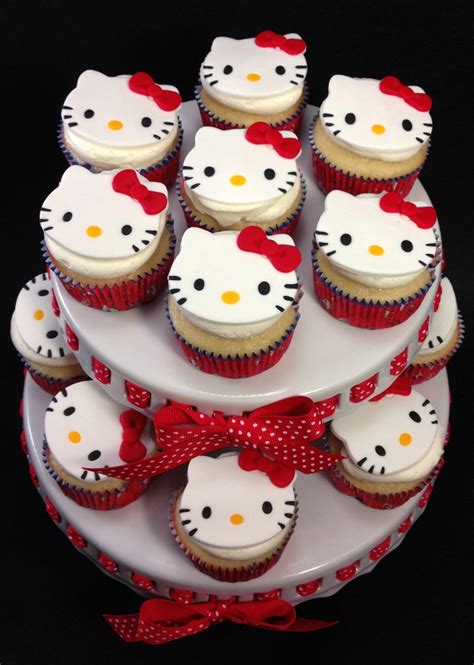 Hello Kitty Themed Cupcakes! - CakeCentral.com