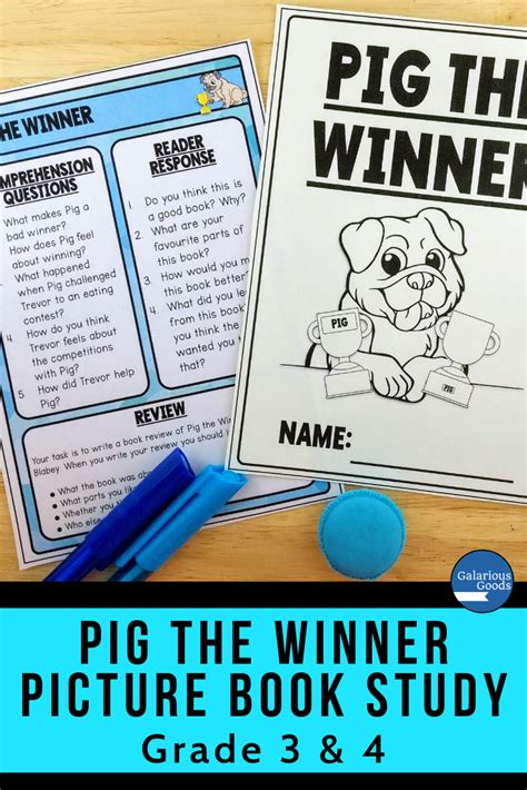 Pig the Winner by Aaron Blabey - Picture Book Study | Book study ...