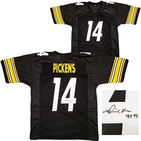 George Pickens Autographed Signed Pittsburgh Steelers Black Jersey ...