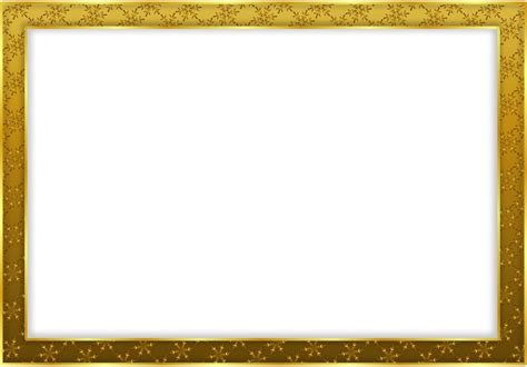 Simple Gold Frame Landscape transparent PNG - StickPNG