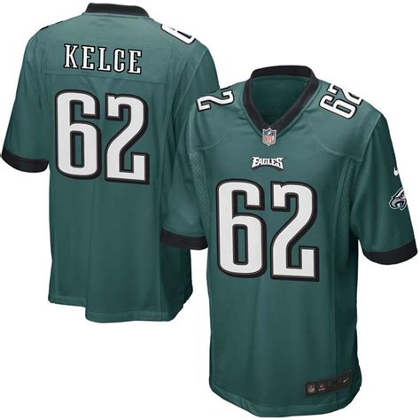 Jason Kelce Philadelphia Eagles Youth Nike Team Color Game Jersey ...