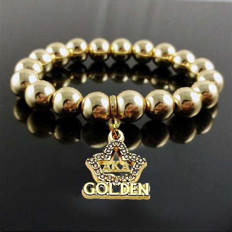 Golden Soror Stretch Bracelet - JLM Jewelry And Accessories