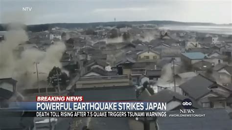 Massive earthquake strikes Japan, triggering tsunami warning