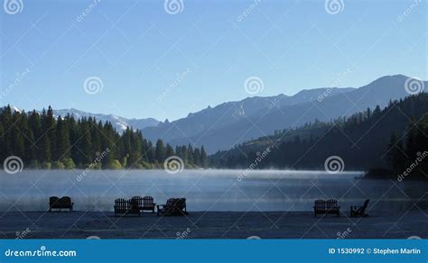 Mist on Lake stock photo. Image of hume, landscape, cold - 1530992