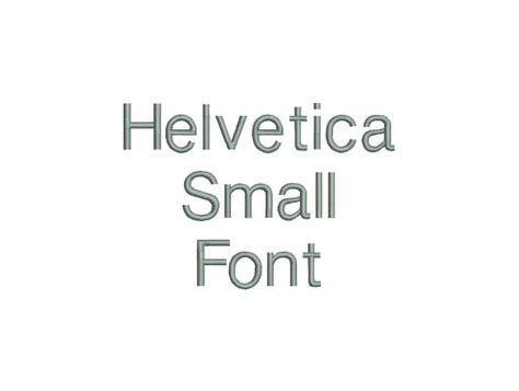 Helvetica Small Embroidery Font Machine Embroidery Monogram