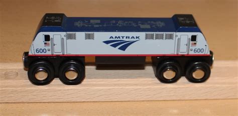 Amtrak ACS-64 Wooden Train Engine - AeroPro Promotions