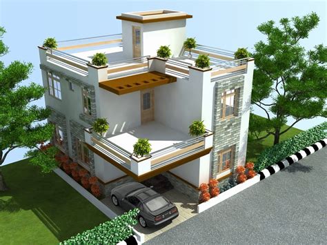 Duplex House Exterior Design In India – BESTHOMISH