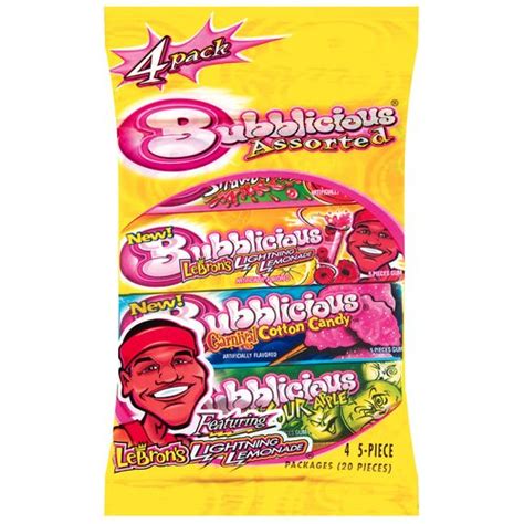 Bubblicious Assorted Bubble Gum, 5 Pieces, 4 Count - Walmart.com