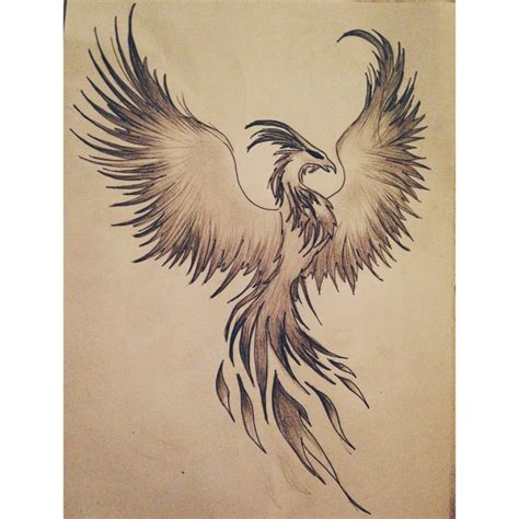 My Phoenix drawing!! #draw #drawing #phoenix #fire #design #tattoo # ...