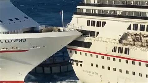 Carnival cruise ship smashes into another at Mexican resort | World ...