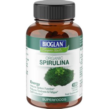 Organic Spirulina Capsules - Bioglan Superfoods