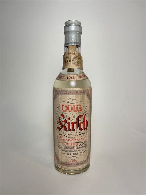 Volg Swiss Kirsch - 1958 (45%, 37.5cl) – Old Spirits Company