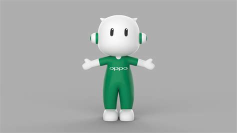 3D Oppo Mascot 3d model model - TurboSquid 1727471