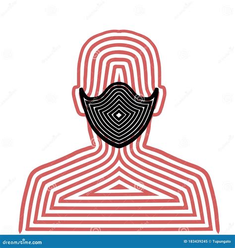 Epidemic mask concept stock vector. Illustration of safety - 183439245