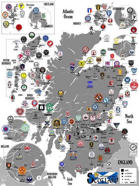 Scottish football clubs map : r/soccer