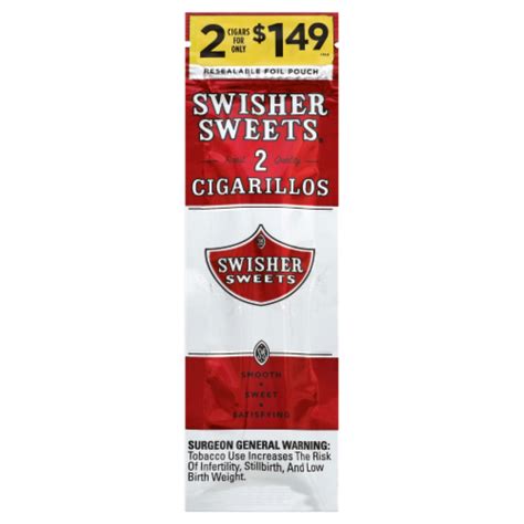 Swisher Sweets Cigarillos, 2 ct - Foods Co.