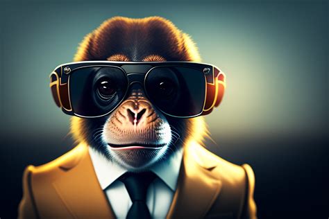 Lexica - Discord profile picture of a monkey wearing sunglasses and a ...