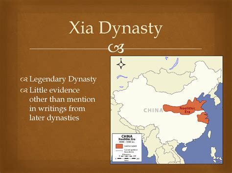 Xia Dynasty Map